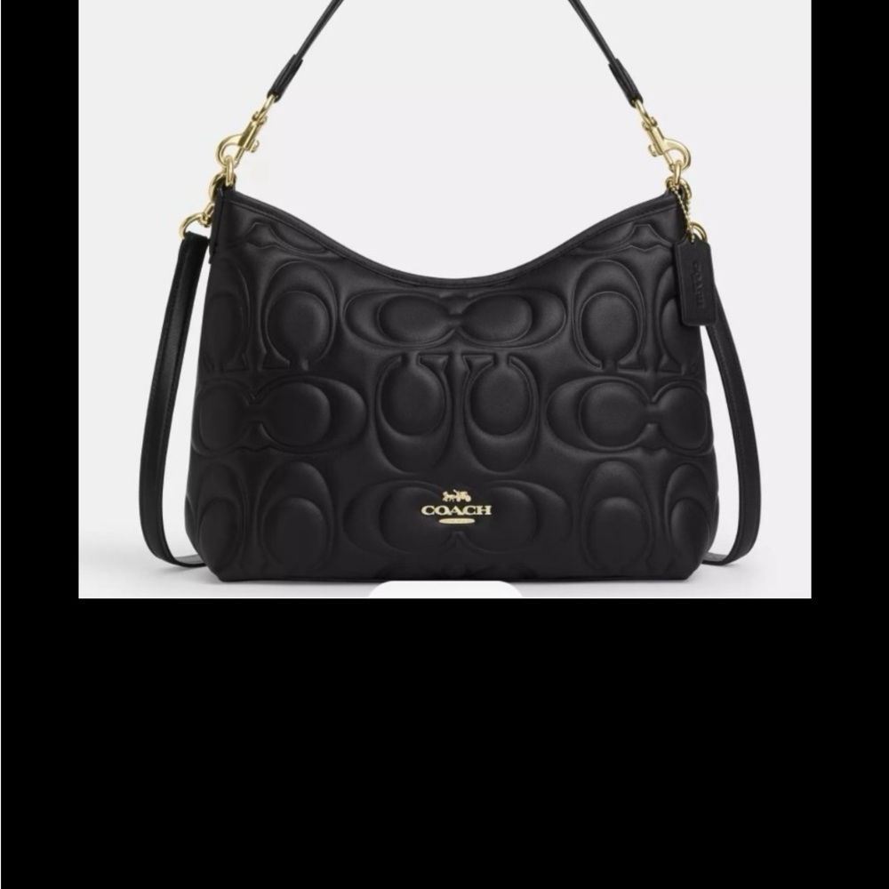 Coach Black Leather Women's Bag